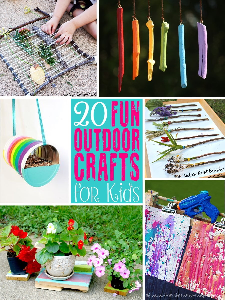 20 Fun Outdoor Craft Ideas for Kids - The Scrap Shoppe