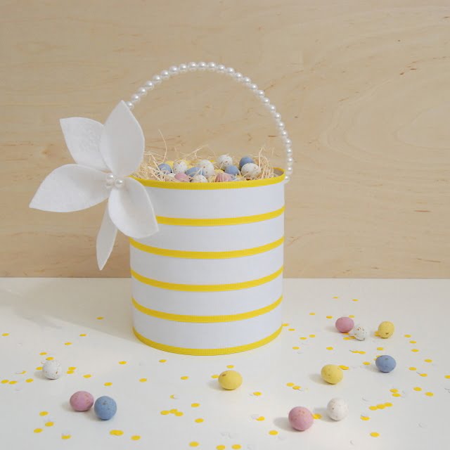 Create a unique and inexpensive custom Easter basket for your little ones!