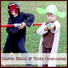 Darth Maul and Yoda costumes