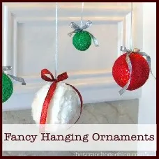 fancy fabric hanging ornaments