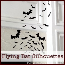 fly bat silhouettes