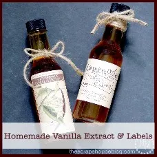 homemade vanilla extract recipe and labels