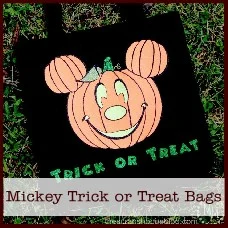 Mickey Mouse trick or treat bags