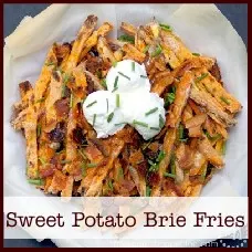 sweet potato brie fries