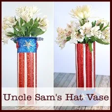 uncle sam's hat vase