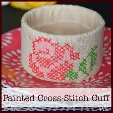 upcycled-painted-cross-stitch-cuff
