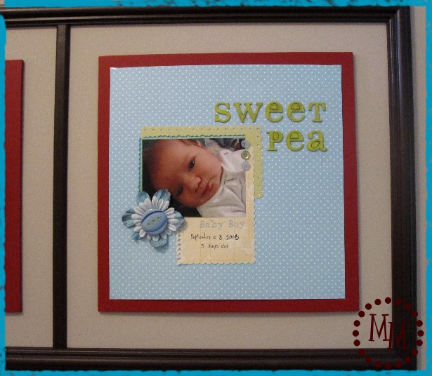 entryway artwork scrapbook page