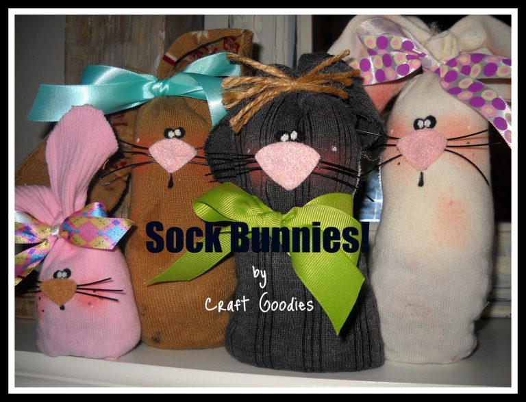 Easter Sock Bunnies