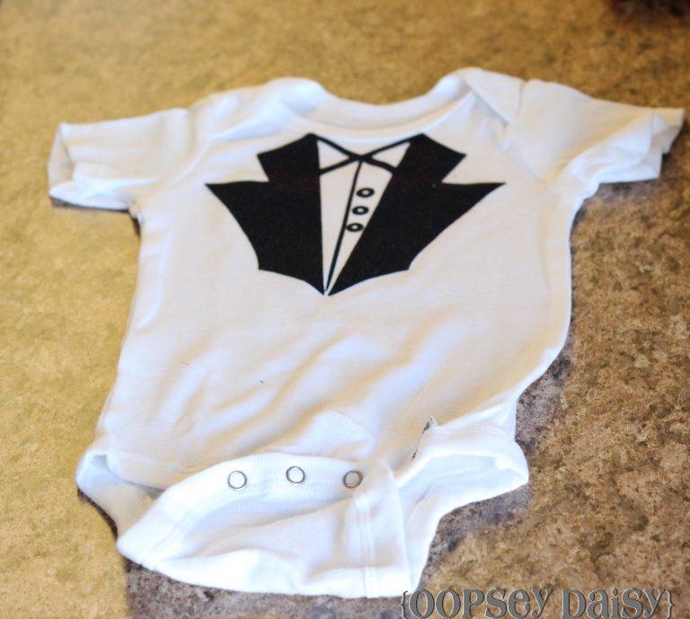DIY Tuxedo Onesie