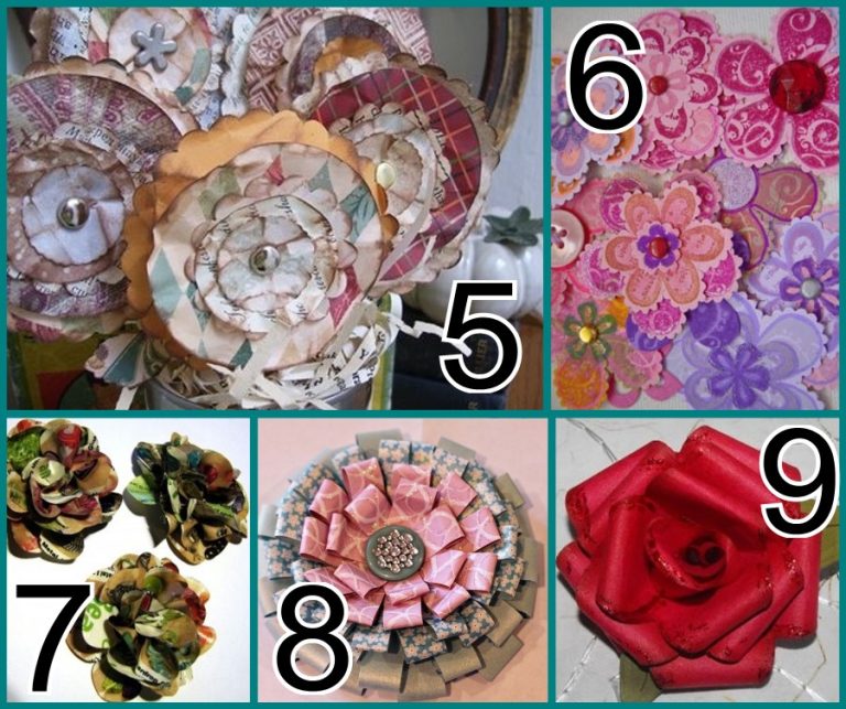 paper flowers for crafting