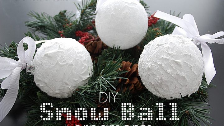 DIY Snow Ball Ornaments