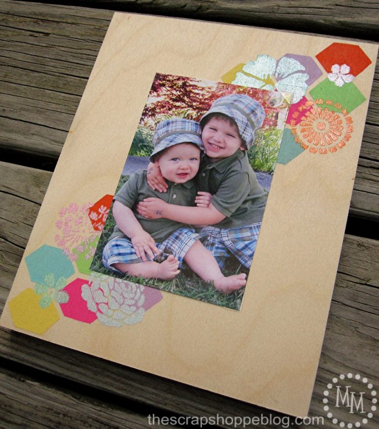 Stenciled Wood Canvas