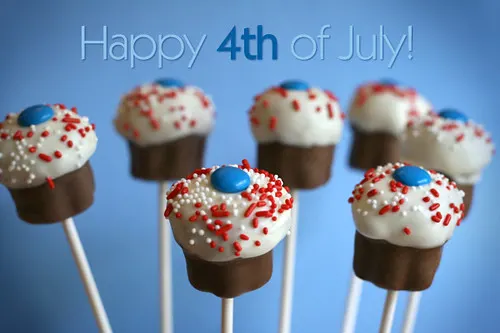 4th of July cake pops