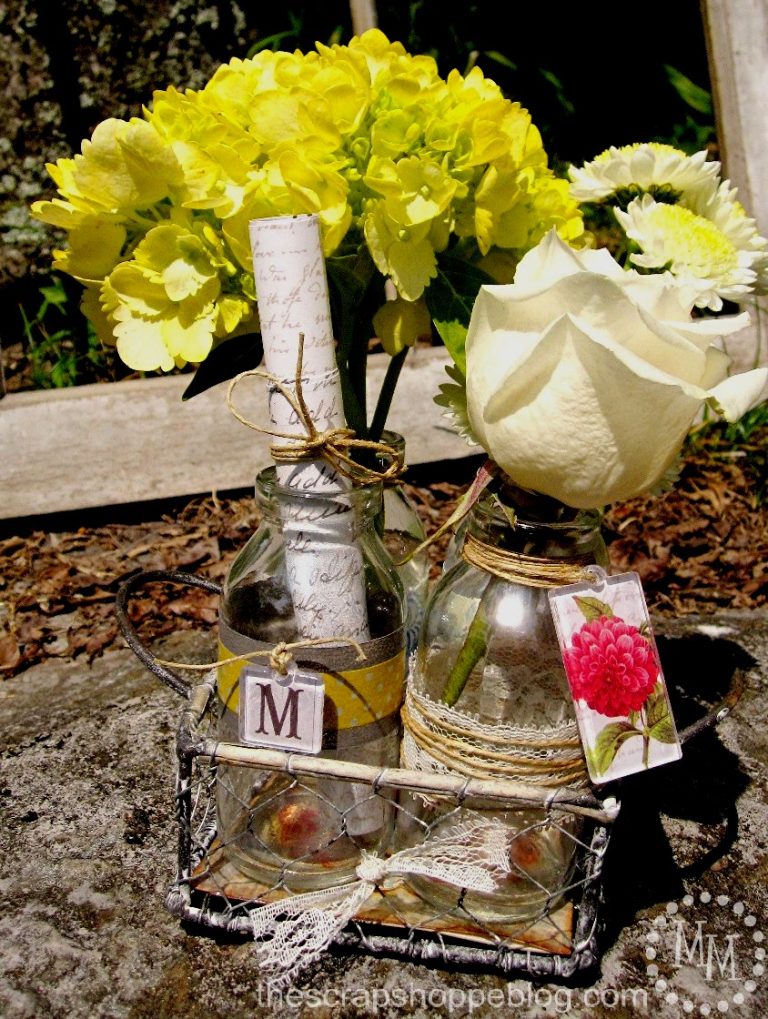 Mod Podge Vases & Coaster