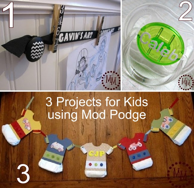 8 Mod Podge Projects {Kid & Holiday Ideas}