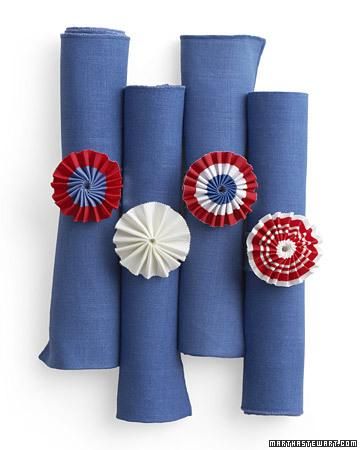 patriotic pinwheel napkin rings