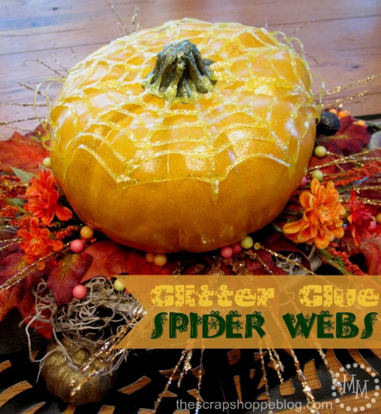 Easy Elmer's Glue Spider Webs