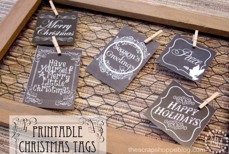 FREE Printable Christmas Tags (2 Sets)