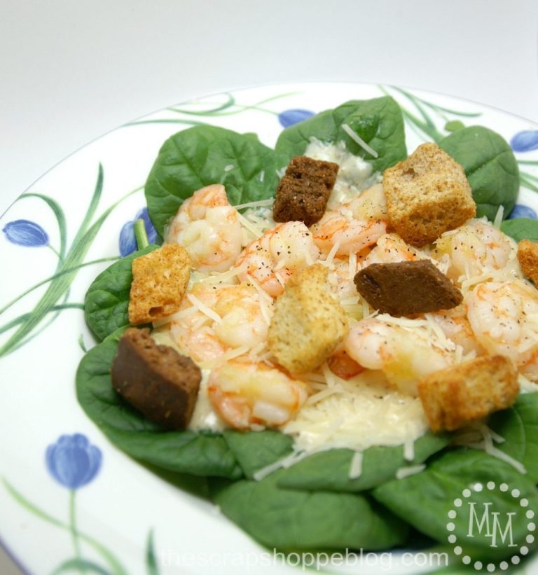 10 Minute Shrimp Caesar Salad Recipe