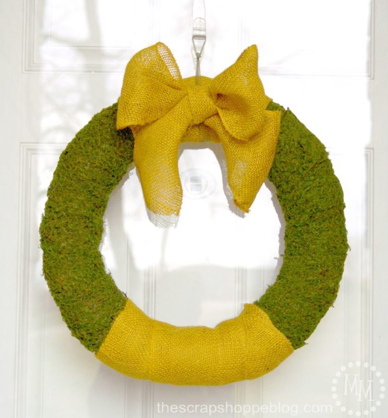 Moss & Burlap Spring Wreath