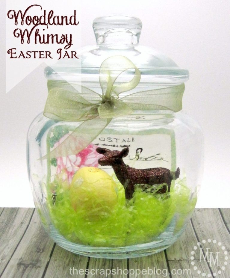 Woodland Whimsy Easter Jar