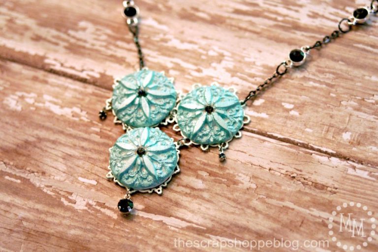 Cabochon Chandelier Necklace