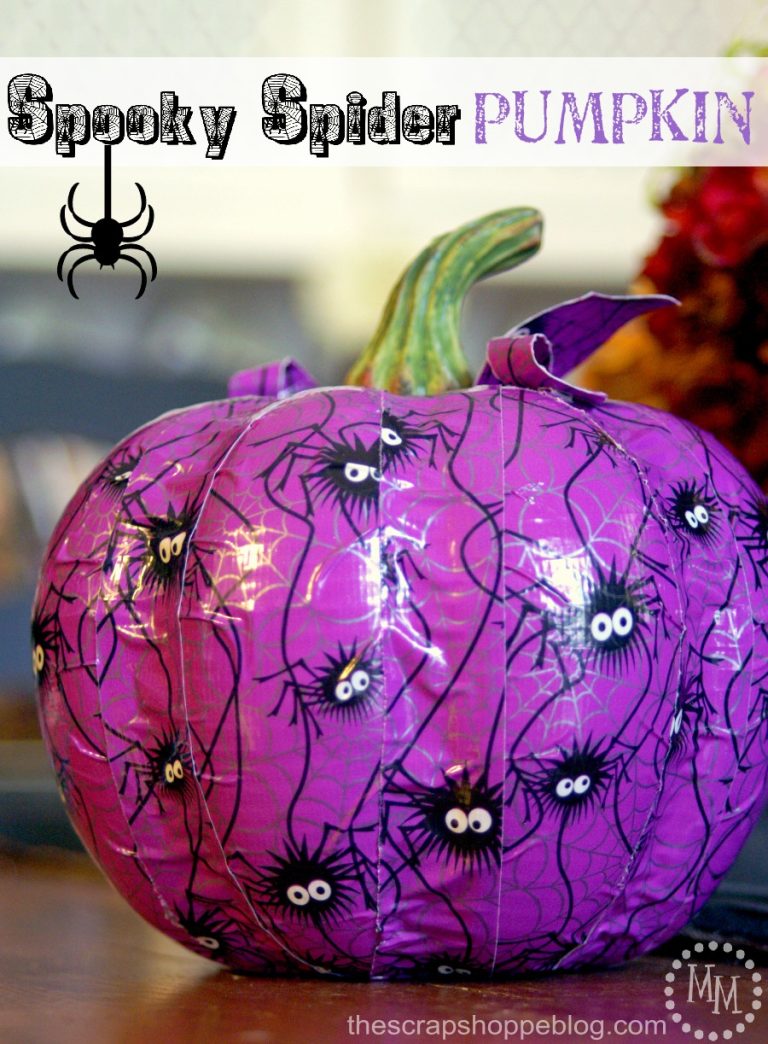 Spooky Spider Pumpkin (#StickOrTreat)