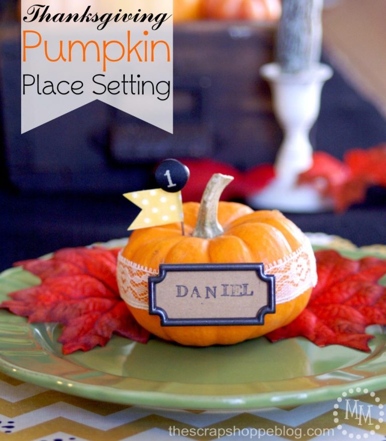 DIY Thanksgiving Pumpkin Place Setting