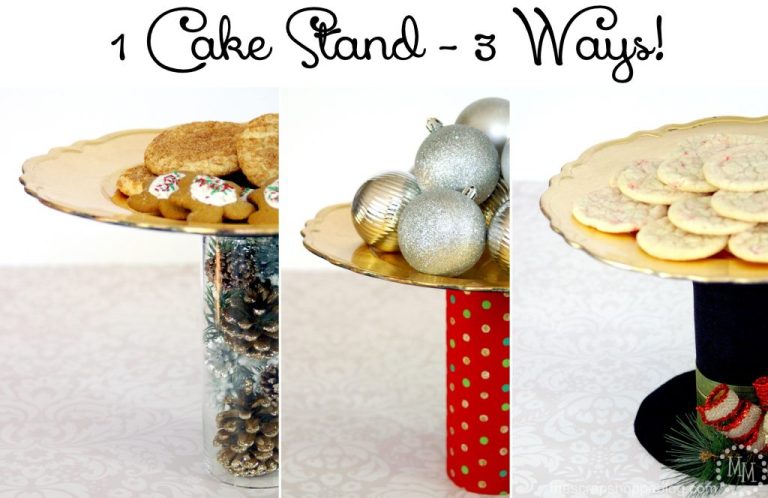 DIY Christmas Cake Stand
