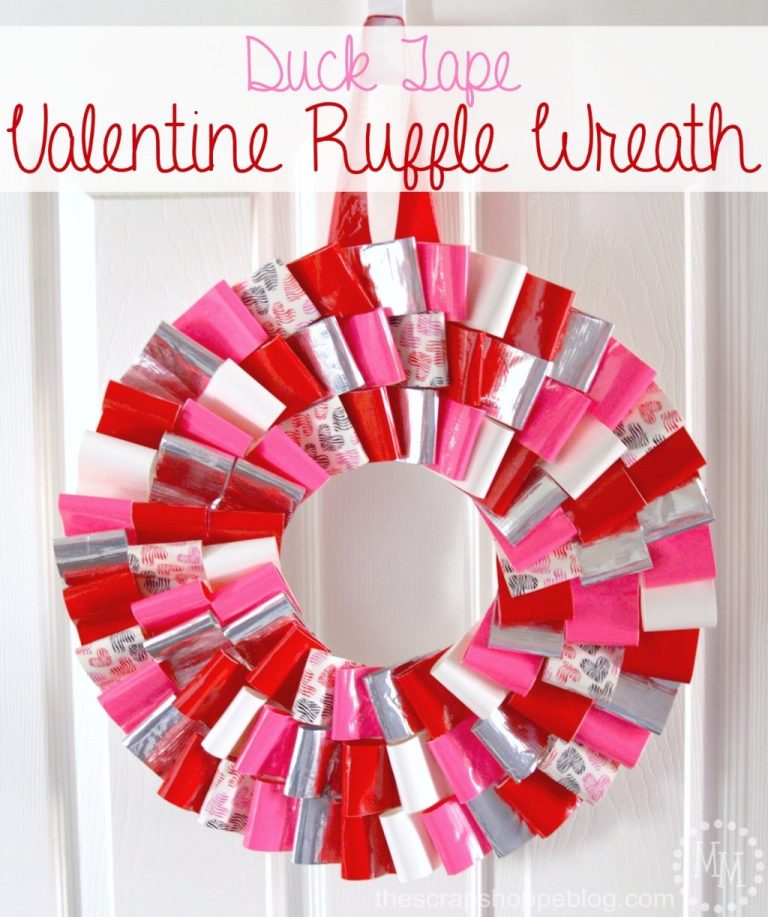 DIY Valentine Ruffle Wreath