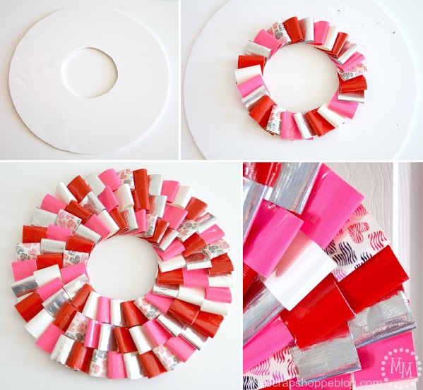 how to make a duck tape wreath