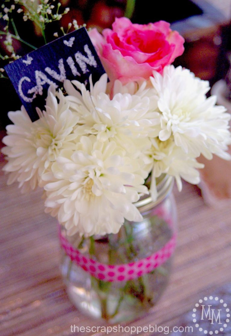 Simple Floral Place Cards