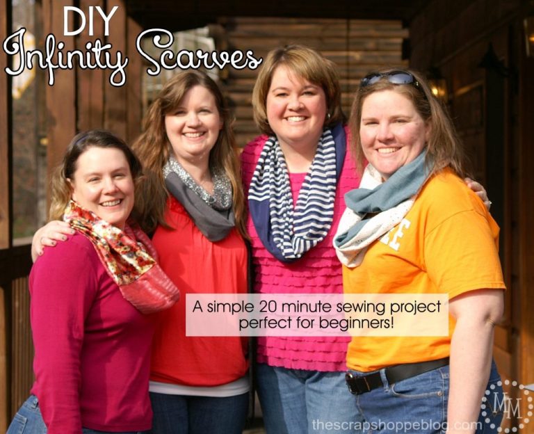 DIY Infinity Scarves - A Perfect Sewing Project for Beginners!