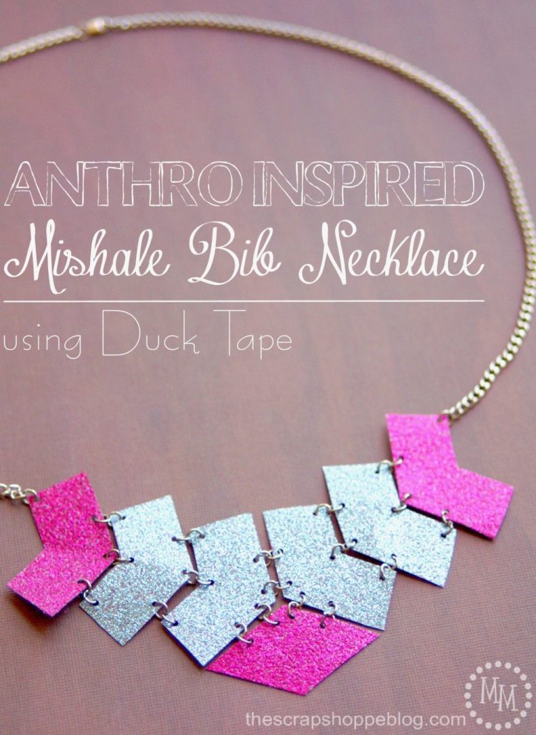 Anthro Inspired Mishale Bib Necklace using Duck Craft Tape