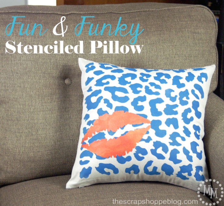 Fun & Funky Stenciled Pillow