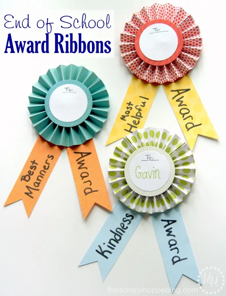 End of School Award Ribbons