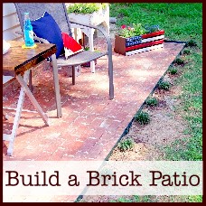 how to build a brick patio