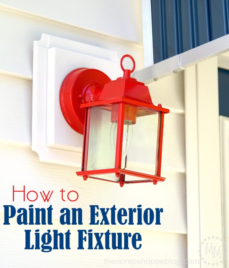 How to Paint an Exterior Light Fixture