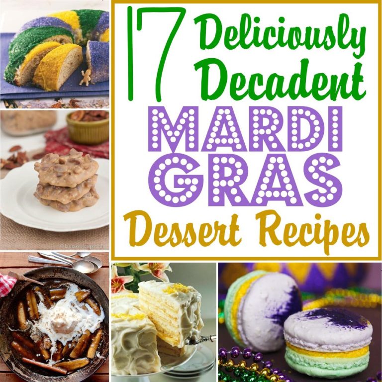 17 Deliciously Decadent Mardi Gras Dessert Recipes