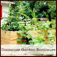 diy container garden enclosure