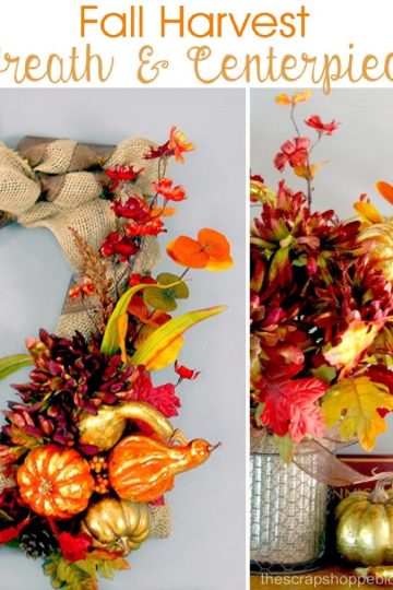 fall harvest wreath centerpiece