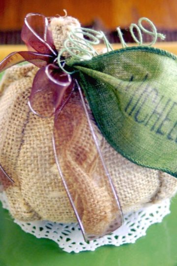 personalized pumpkin place setting