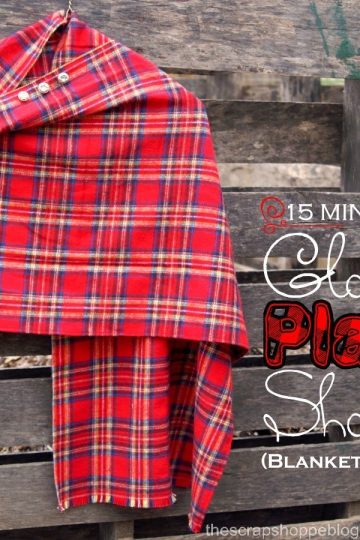 15 minute glam blanket scarf