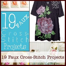 faux cross-stitch projects