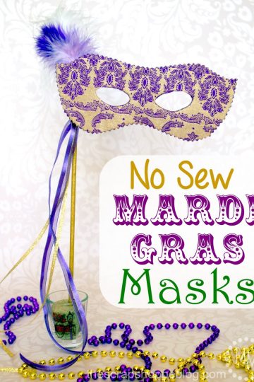 no sew mardi gras masks
