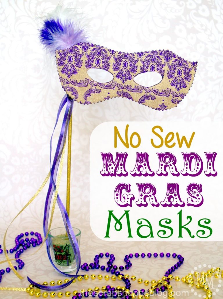 No Sew Mardi Gras Masks