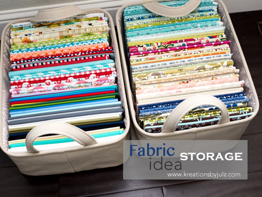 fabric storage bins