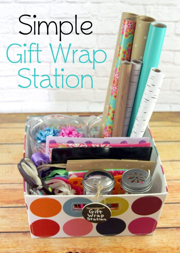 Simple Gift Wrap Station