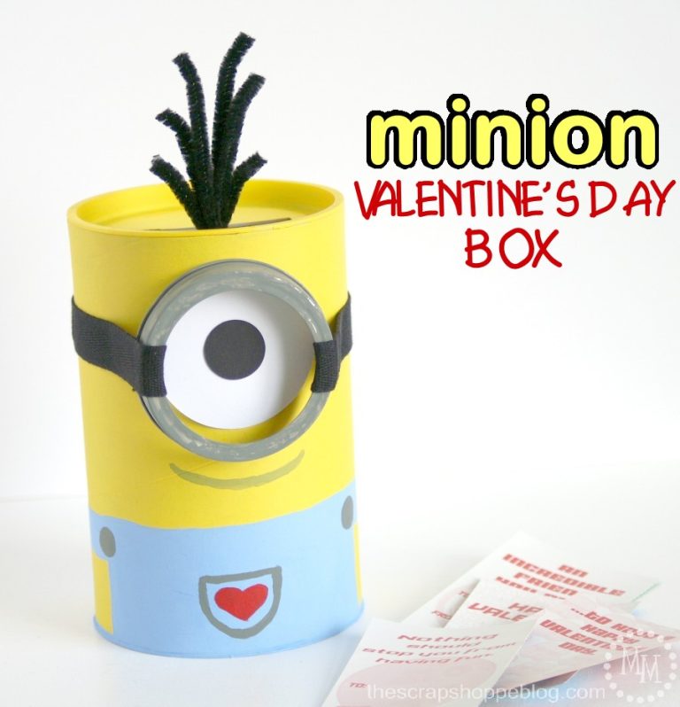 minion valentine's day box