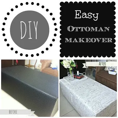 easy ottoman makeover